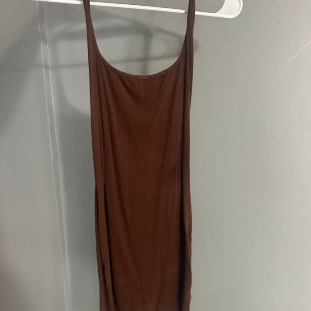 Brown Sleeveless Women's Top